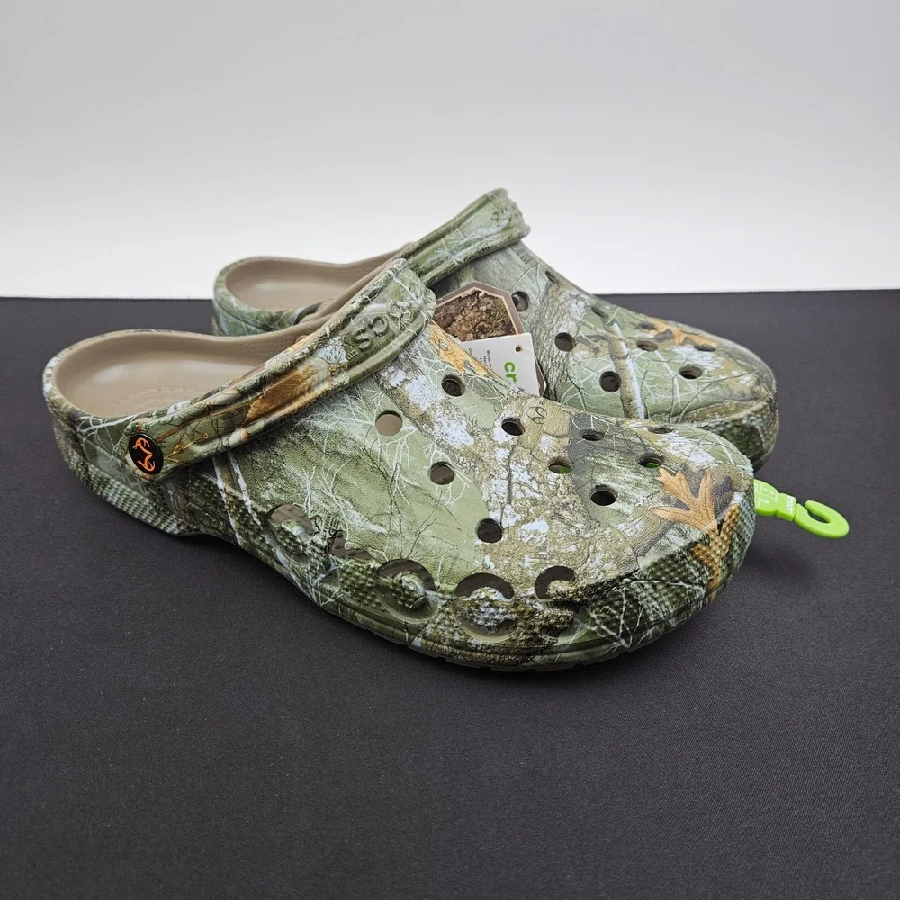 Crocs Classic Realtree Edge Camo Clogs Mens Size 11 Khaki Green 207172-260